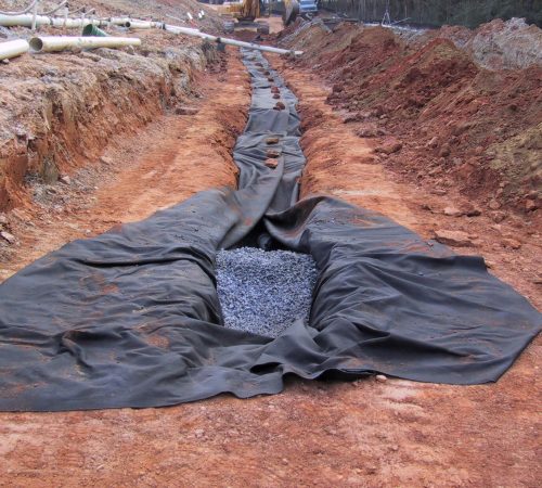 Non shop woven geotextile